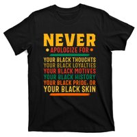 Never Apologize For Your Blackness T-Shirt