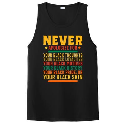 Never Apologize For Your Blackness PosiCharge Competitor Tank