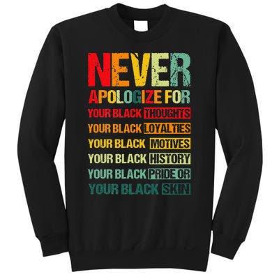 Never Apologize For Your Blackness Juneteenth Freedom 1865 Sweatshirt