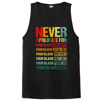 Never Apologize For Your Blackness Juneteenth Freedom 1865 PosiCharge Competitor Tank