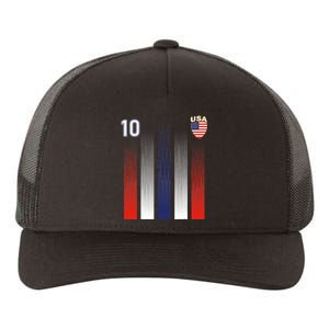 National America Flag American Soccer USA Jersey Fan 10 Yupoong Adult 5-Panel Trucker Hat