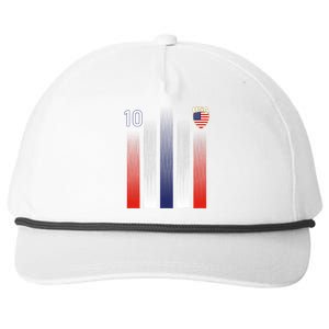 National America Flag American Soccer USA Jersey Fan 10 Snapback Five-Panel Rope Hat