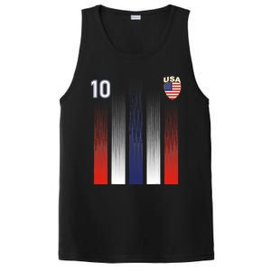 National America Flag American Soccer USA Jersey Fan 10 PosiCharge Competitor Tank