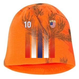 National America Flag American Soccer USA Jersey Fan 10 Kati - Camo Knit Beanie