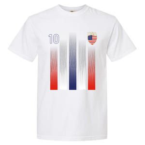 National America Flag American Soccer USA Jersey Fan 10 Garment-Dyed Heavyweight T-Shirt