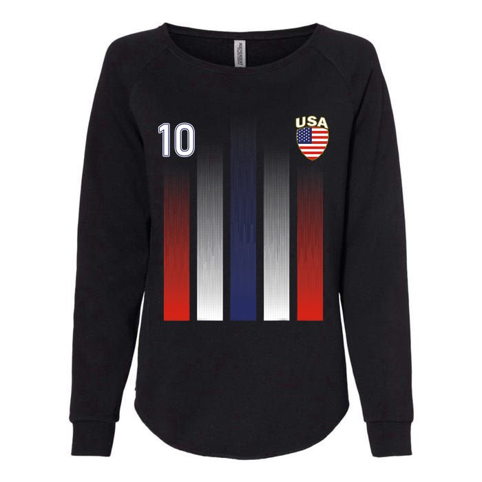 National America Flag American Soccer USA Jersey Fan Womens California Wash Sweatshirt