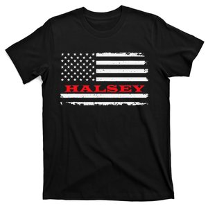 Nebraska American Flag Halsey USA Patriotic Souvenir T-Shirt