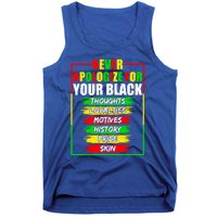 Never Apologize For Your Blackness Black History Juneteenth Gift Tank Top