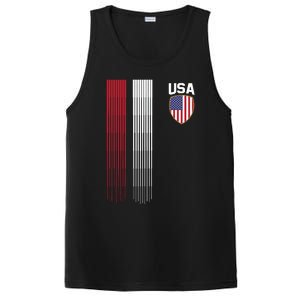 National America Flag USA American Football Fan Soccer Team PosiCharge Competitor Tank