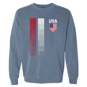 National America Flag USA American Football Fan Soccer Team Garment-Dyed Sweatshirt