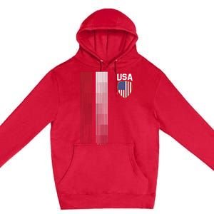 National America Flag USA American Football Fan Soccer Team Premium Pullover Hoodie