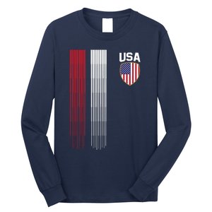 National America Flag USA American Football Fan Soccer Team Long Sleeve Shirt