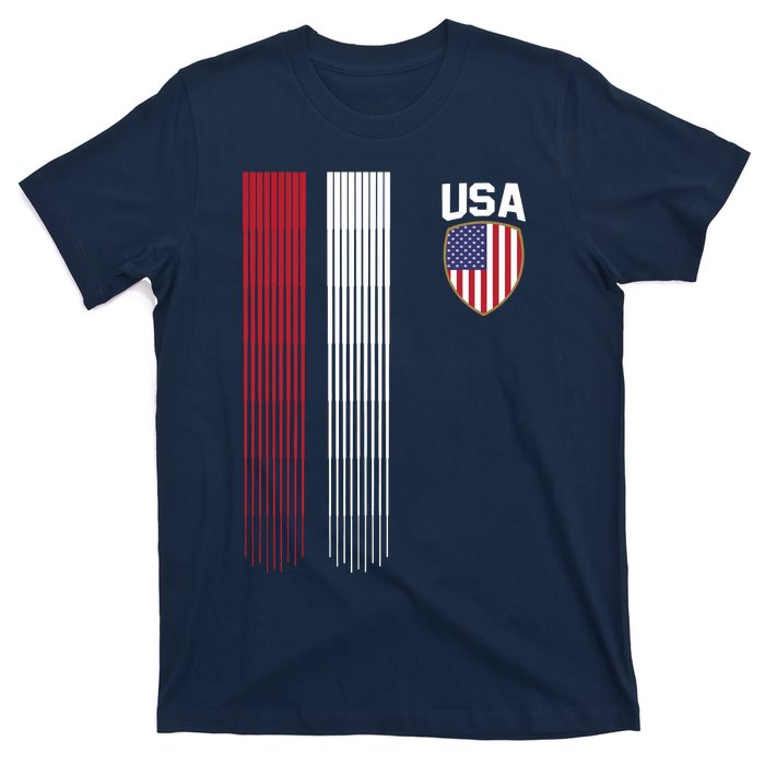 National America Flag USA American Football Fan Soccer Team T-Shirt