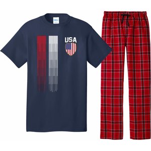 National America Flag USA American Football Fan Soccer Team Pajama Set