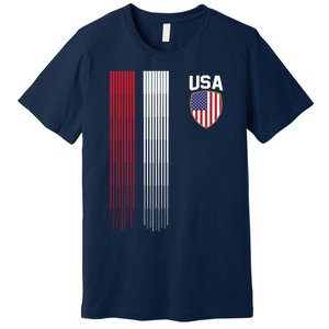 National America Flag USA American Football Fan Soccer Team Premium T-Shirt