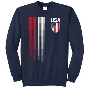 National America Flag USA American Football Fan Soccer Team Tall Sweatshirt