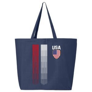 National America Flag USA American Football Fan Soccer Team 25L Jumbo Tote