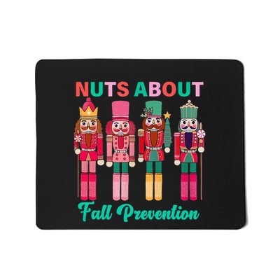 Nuts About Fall Prevention Funny Nutcracker Holiday Mousepad