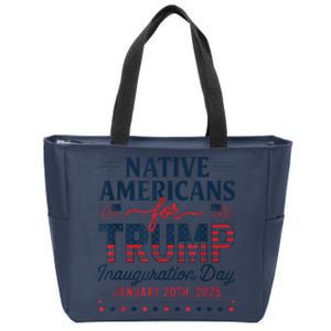 Native Americans For Trump Inauguration Day 2025 Zip Tote Bag