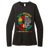 Never Apologize For Your Blackness Black History Juneteenth Womens CVC Long Sleeve Shirt