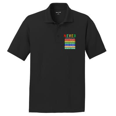 Never Apologize For Your Blackness - Black History Month PosiCharge RacerMesh Polo