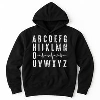 Nurse AbcS Funny Pqrst Ecg Heart Rhythm Hoodie