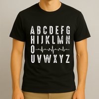 Nurse AbcS Funny Pqrst Ecg Heart Rhythm T-Shirt