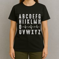 Nurse AbcS Funny Pqrst Ecg Heart Rhythm T-Shirt