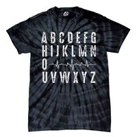 Nurse AbcS Funny Pqrst Ecg Heart Rhythm Tie-Dye T-Shirt