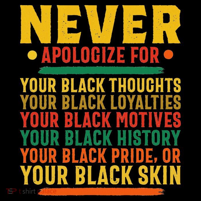 Never Apologize For Your Blackness Black History Month Drawstring Bag