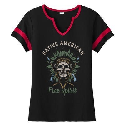 Native American Free Spirit Ladies Halftime Notch Neck Tee