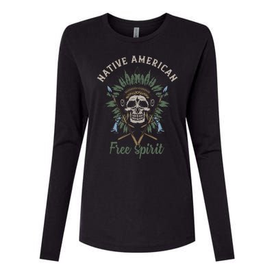 Native American Free Spirit Womens Cotton Relaxed Long Sleeve T-Shirt