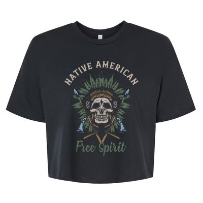 Native American Free Spirit Bella+Canvas Jersey Crop Tee