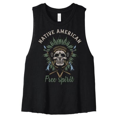 Native American Free Spirit Women's Racerback Cropped Tank