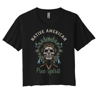 Native American Free Spirit Women's Crop Top Tee