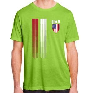 National America Flag USA American Football Fan Soccer Team Adult ChromaSoft Performance T-Shirt