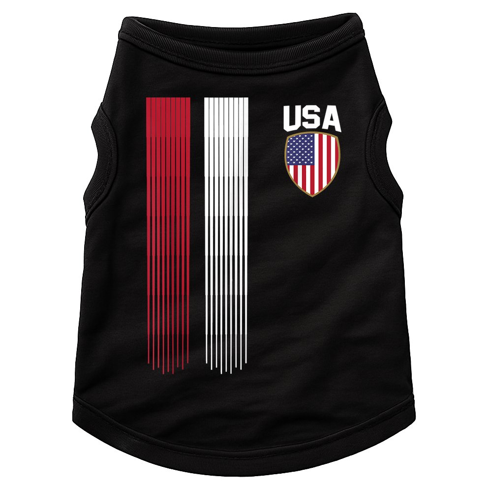 National America Flag USA American Football Fan Soccer Team Doggie Tank