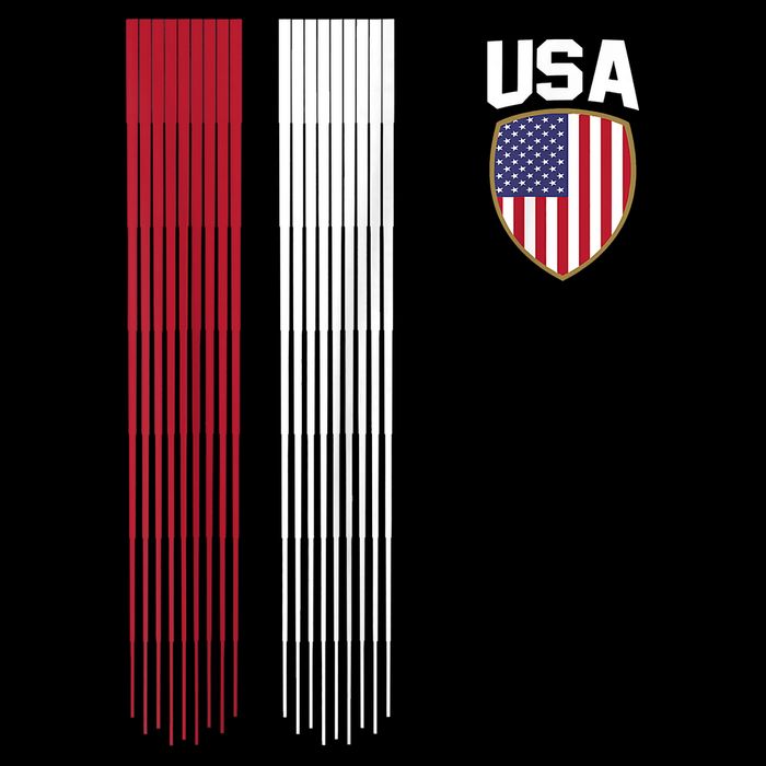 National America Flag USA American Football Fan Soccer Team Cooling Performance Crew T-Shirt