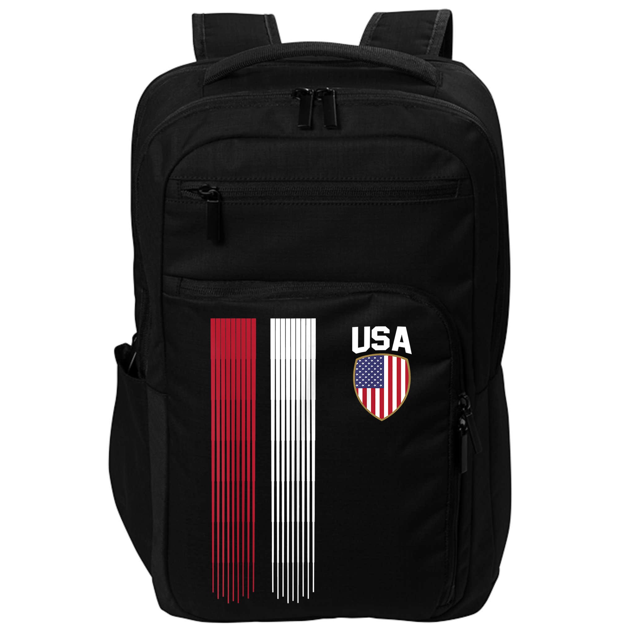 National America Flag USA American Football Fan Soccer Team Impact Tech Backpack