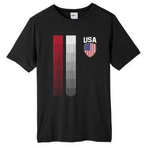 National America Flag USA American Football Fan Soccer Team Tall Fusion ChromaSoft Performance T-Shirt