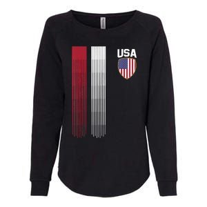 National America Flag USA American Football Fan Soccer Team Womens California Wash Sweatshirt