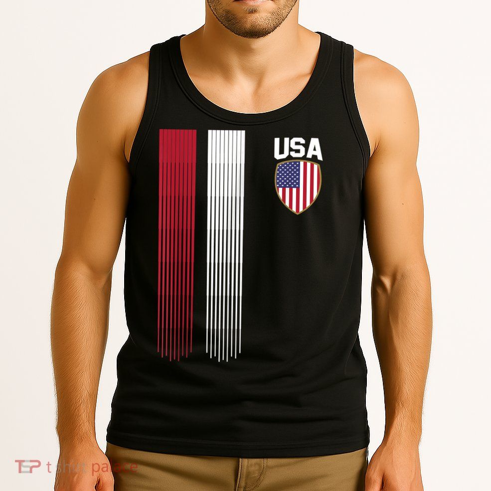 National America Flag USA American Football Fan Soccer Team Tank Top