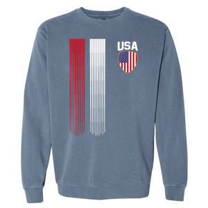 National America Flag USA American Football Fan Soccer Team Garment-Dyed Sweatshirt