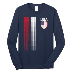 National America Flag USA American Football Fan Soccer Team Long Sleeve Shirt