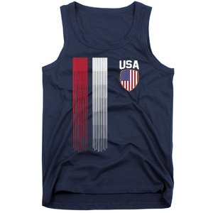 National America Flag USA American Football Fan Soccer Team Tank Top