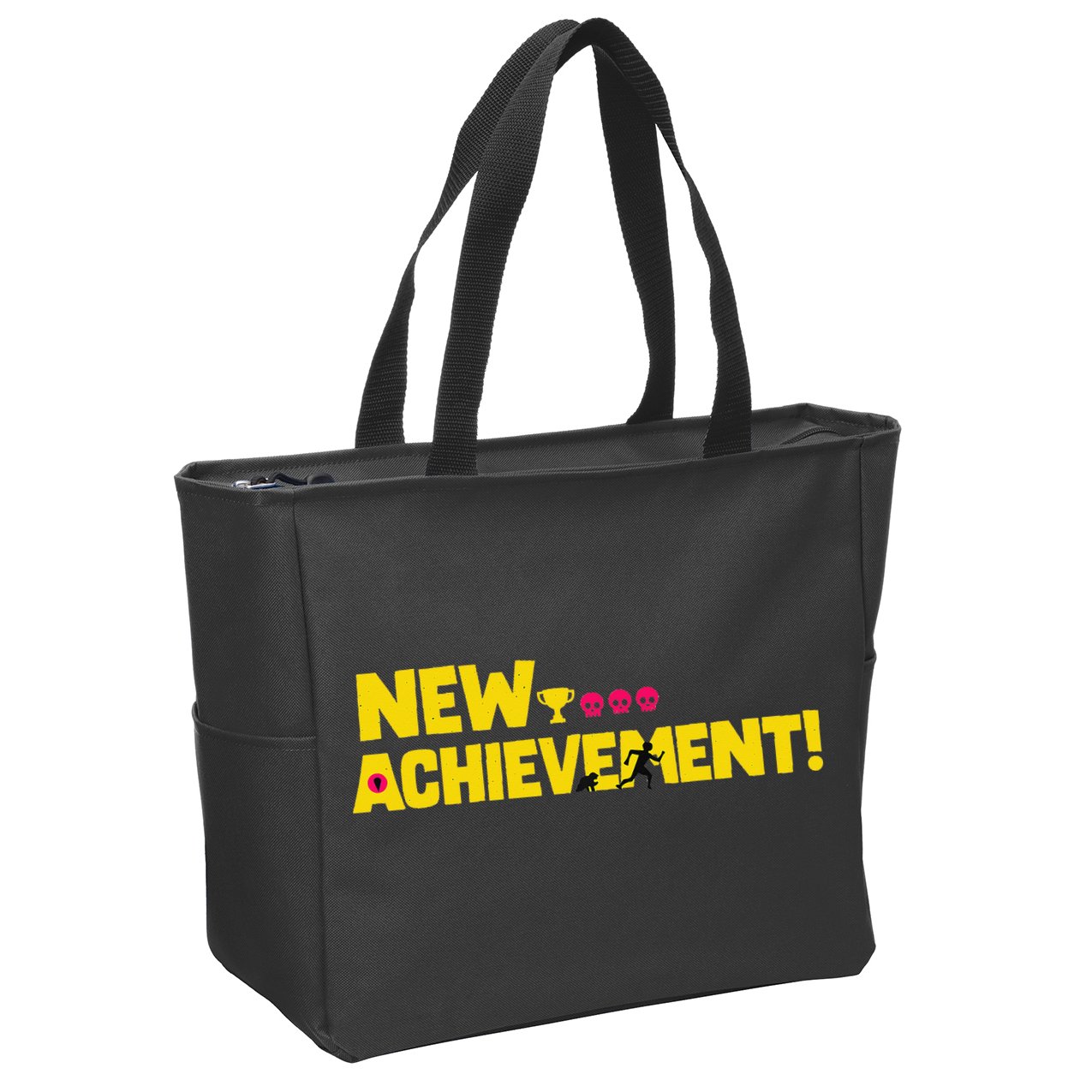 New Achievement Funny Gift Zip Tote Bag