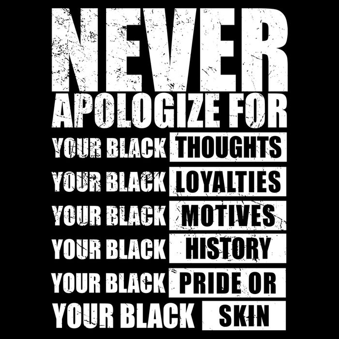 Never Apologize For Your Black Thoughts Black History Month Stripe Pom Pom Beanie