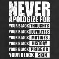 Never Apologize For Your Black Thoughts Black History Month Golf Towel