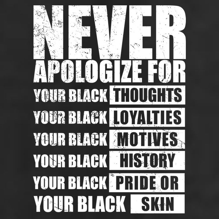 Never Apologize For Your Black Thoughts Black History Month Golf Towel