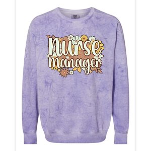 Nurse Ager Flowers Nursing Ager Gift Colorblast Crewneck Sweatshirt